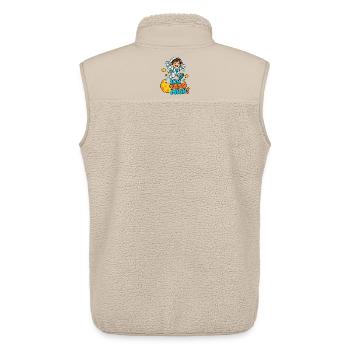 Ich Trau Mich Astronaut - Unisex Sherpaweste von Stanley/Stella - Beige - Hinten - AI Model Male 178 light (178cm)