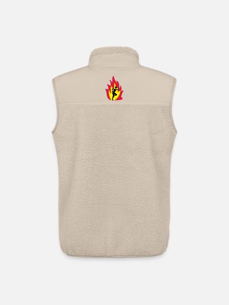 Runner flame - Unisex Sherpa Gilet by Stanley/Stella - beige
