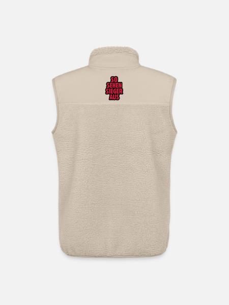 SO SEHEN SIEGER AUS - Unisex Sherpaweste von Stanley/Stella - Beige