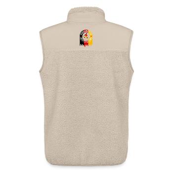 Europameister Deutschland - Unisex Sherpaweste von Stanley/Stella - Beige - Hinten - AI Model Male 178 light (178cm)