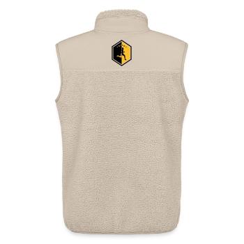 Laufen / Running / Jogging / Joggen / Marathon - Unisex Sherpaweste von Stanley/Stella - Beige - Hinten - AI Model Male 178 light (178cm)