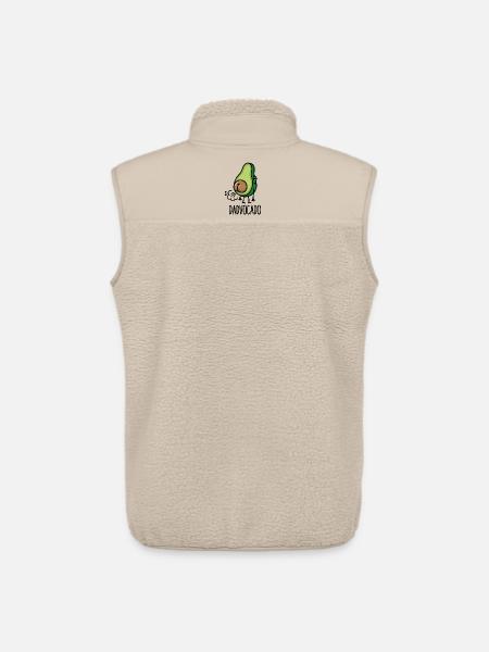 Dadvocado funny farting avocado dad fart daddy - Unisex Sherpa Gilet by Stanley/Stella - beige