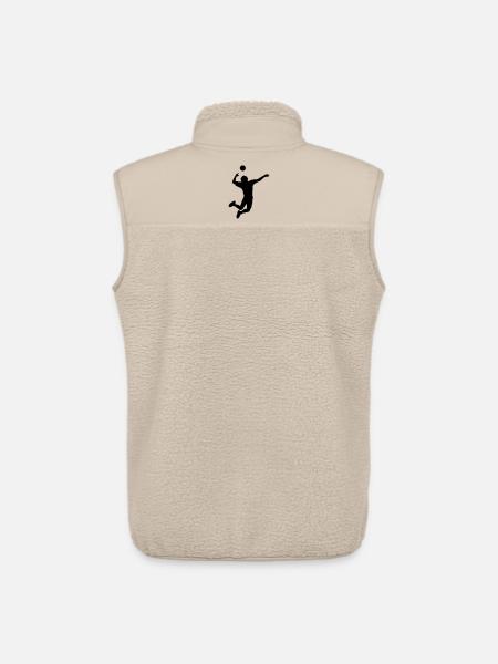Volleyball gesprungen Schlag oder Service - Unisex Sherpaweste von Stanley/Stella - Beige