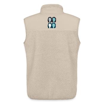 lady art pop - Unisex Sherpa Gilet by Stanley/Stella - beige - Back - AI Model Male 178 light (178cm)
