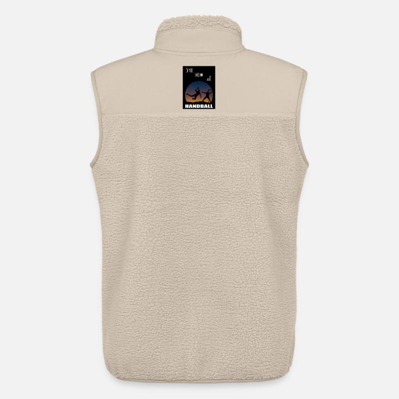 Ich werde bei Handball sein - Unisex Sherpaweste von Stanley/Stella - Beige