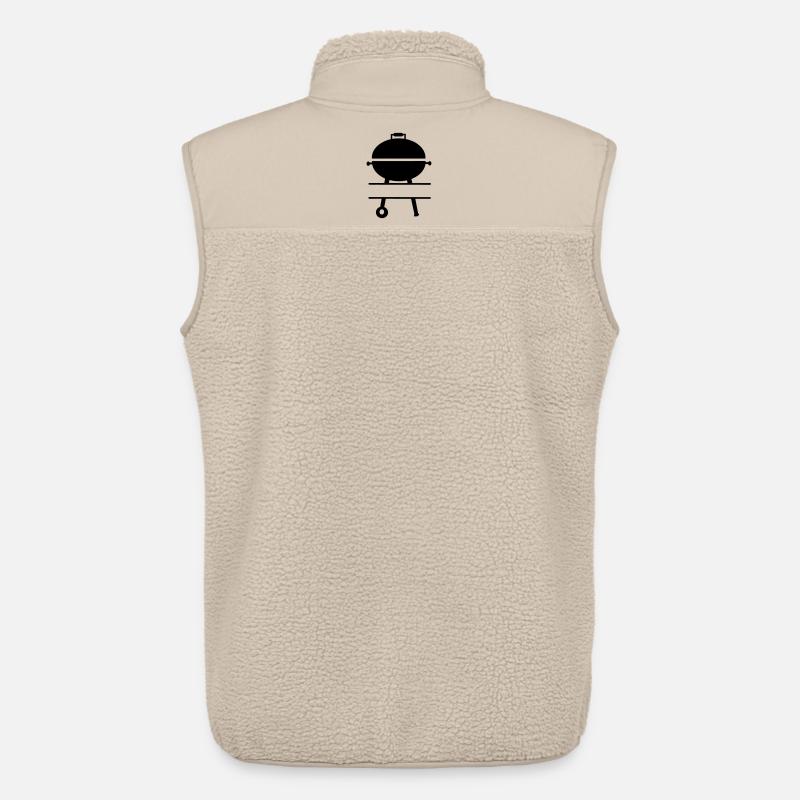 Grill BBQ Monogramm - Unisex Sherpaweste von Stanley/Stella - Beige