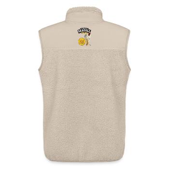 Seagull IceCream - Unisex Sherpa Gilet by Stanley/Stella - beige - Back - AI Model Male 178 light (178cm)