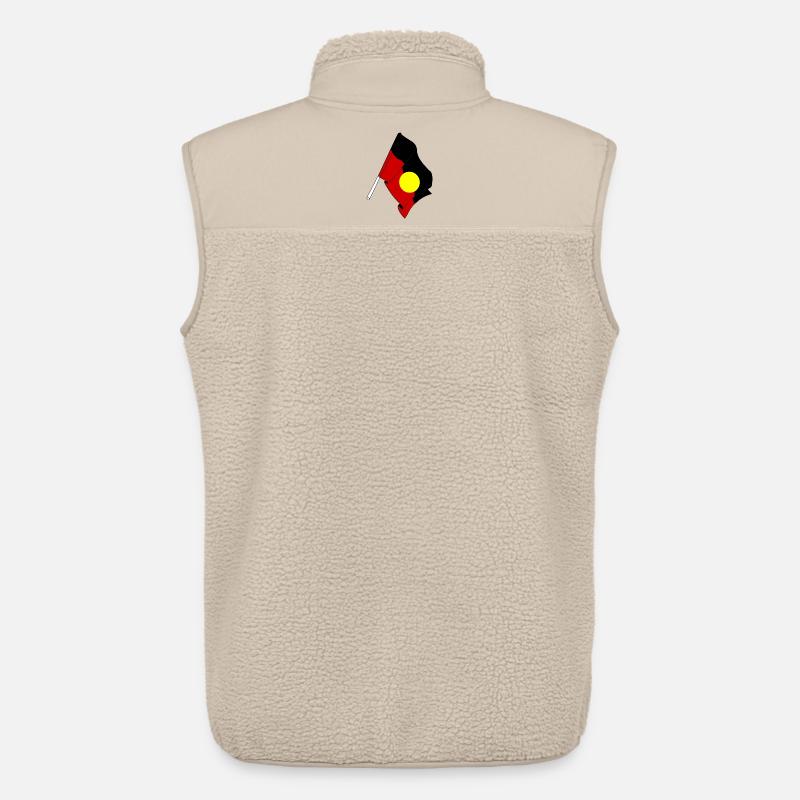 Flagge der Aborigines - Unisex Sherpaweste von Stanley/Stella - Beige