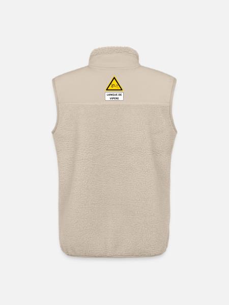 Viper's Tongue - Unisex Sherpa Gilet by Stanley/Stella - beige