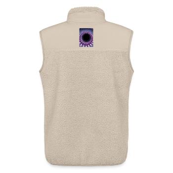Abstract - Unisex Sherpa Gilet by Stanley/Stella - beige - Back - AI Model Male 178 light (178cm)