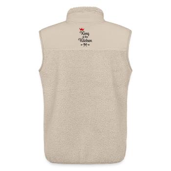 Kochschürze für Männer - Unisex Sherpaweste von Stanley/Stella - Beige - Hinten - AI Model Male 178 light (178cm)