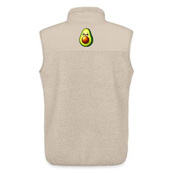 Avocado - Unisex Sherpa Gilet by Stanley/Stella - beige - Back - AI Model Male 178 light (178cm)