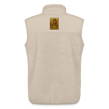 Medieval city life in Dinan - Unisex Sherpa Gilet by Stanley/Stella - beige - Back - AI Model Male 178 light (178cm)