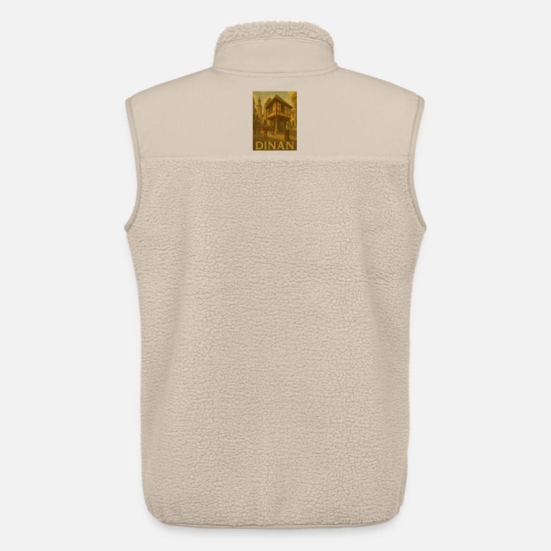 Mittelalterliches Stadtleben in Dinan - Unisex Sherpaweste von Stanley/Stella - Beige