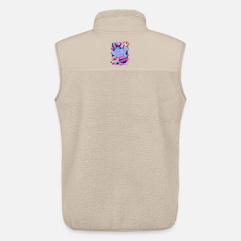 Neon 90er Retro Teaser Y2K - Unisex Sherpaweste von Stanley/Stella - Beige