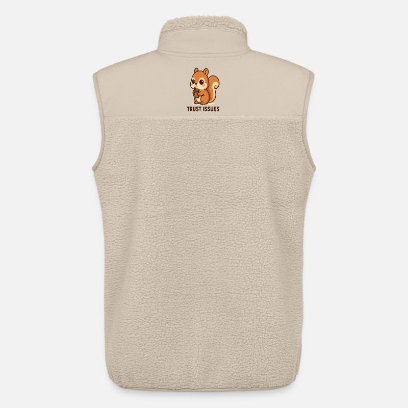 Eichhörnchen mit Trust Issues - Unisex Sherpaweste von Stanley/Stella - Beige