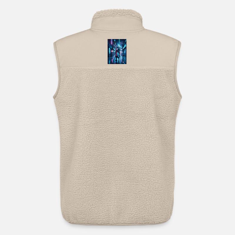 Neon-Samurai der Nacht - Unisex Sherpaweste von Stanley/Stella - Beige