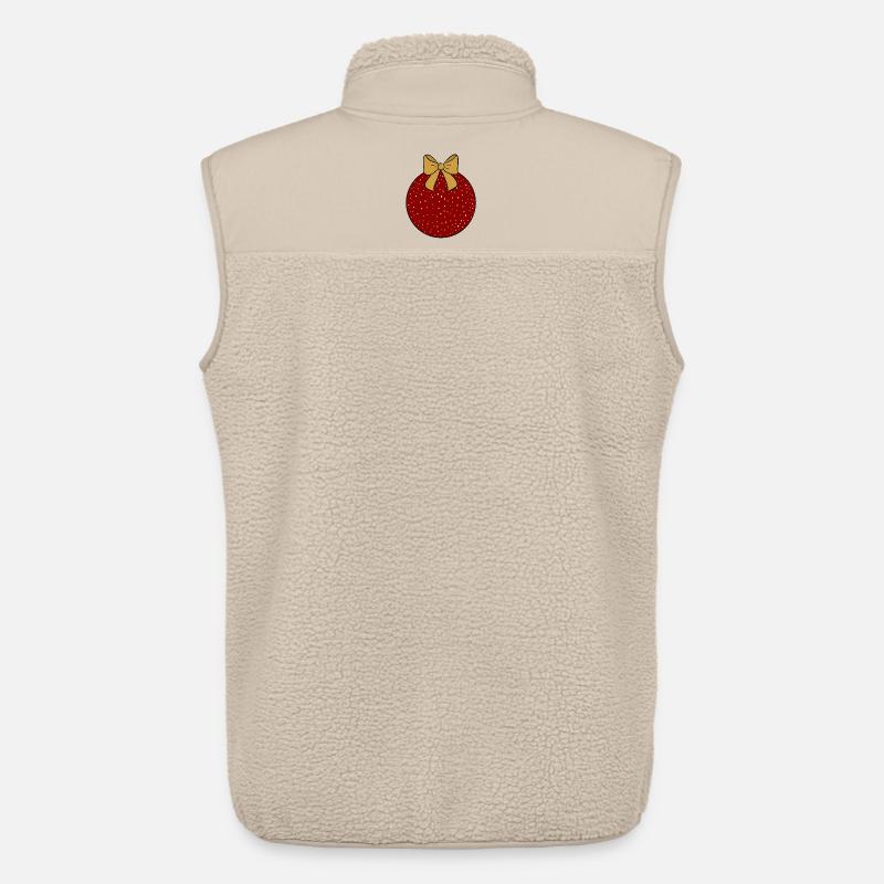 Weihnachtskugel  - Unisex Sherpaweste von Stanley/Stella - Beige