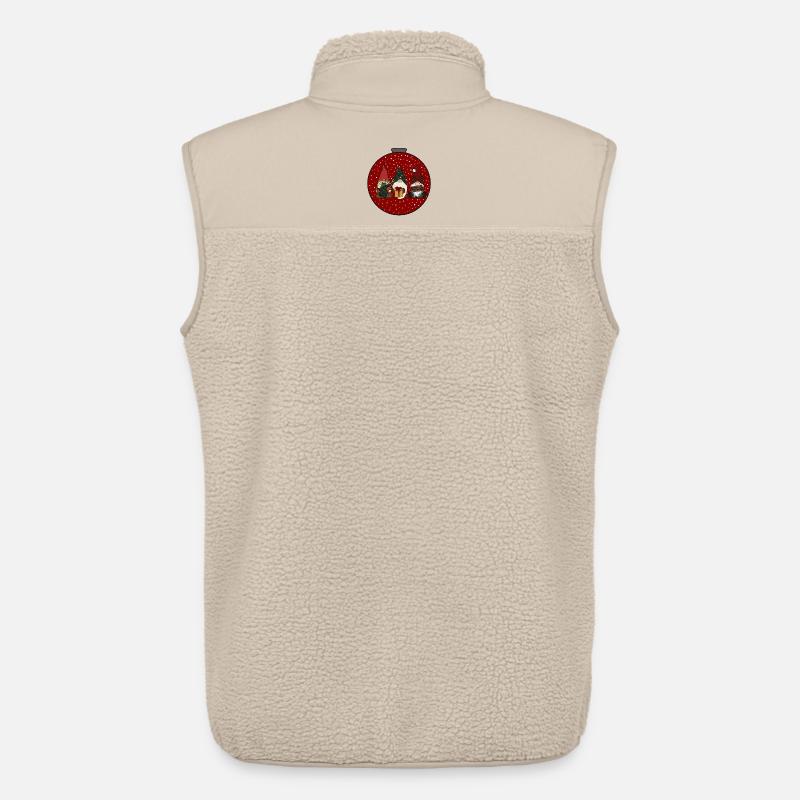 Weihnachtskugel  - Unisex Sherpaweste von Stanley/Stella - Beige