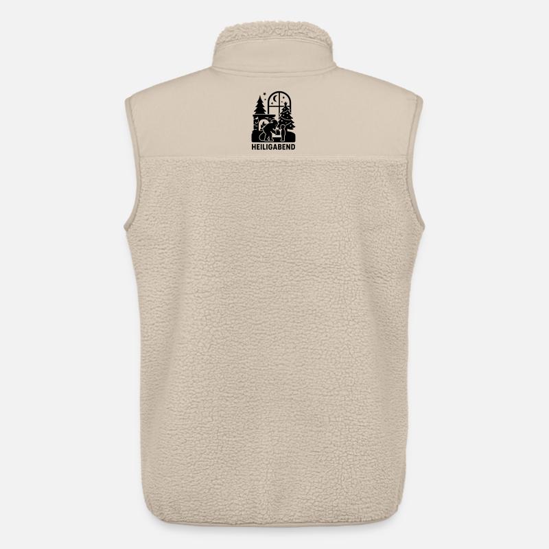 heiligabend - Unisex Sherpaweste von Stanley/Stella - Beige