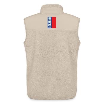 Traditional Ticino souvenir - Unisex Sherpa Gilet by Stanley/Stella - beige - Back - AI Model Male 178 light (178cm)
