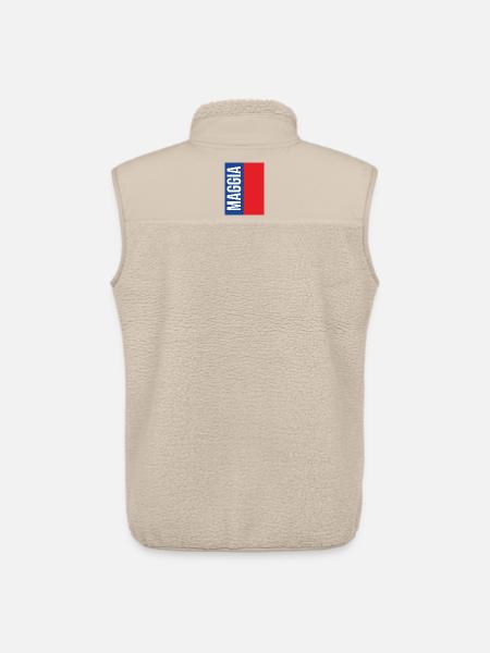 Maggia Ticino Souvenir T-Shirt - Unisex Sherpa Gilet by Stanley/Stella - beige