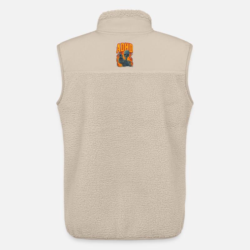 ADHD Skelett - Unisex Sherpaweste von Stanley/Stella - Beige