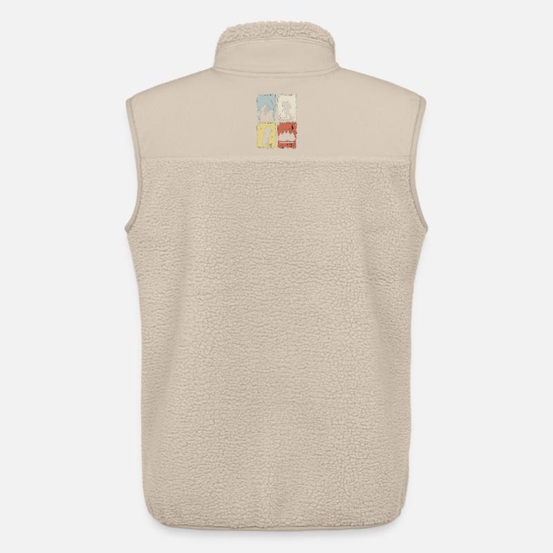 Vier Panel Silhouette Grunge - Unisex Sherpaweste von Stanley/Stella - Beige