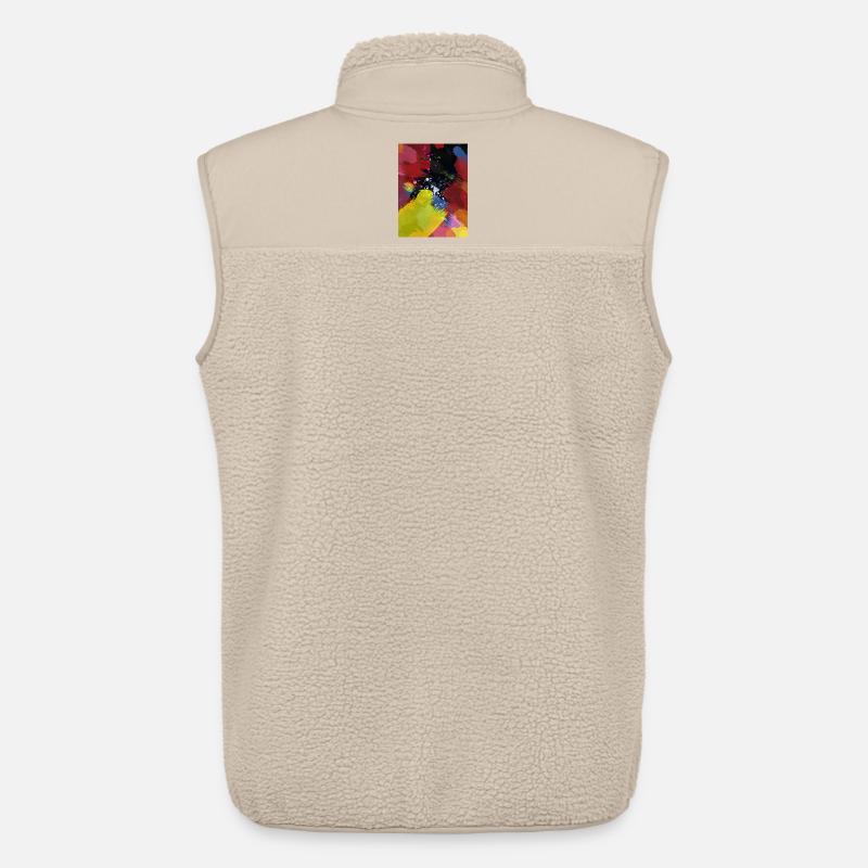 Farbexplosion Abstrakte Farbflächen - Unisex Sherpaweste von Stanley/Stella - Beige