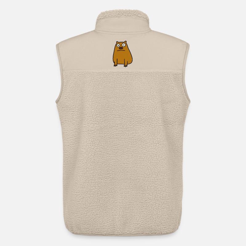 Ugly Capybara - Unisex Sherpaweste von Stanley/Stella - Beige