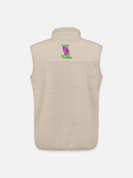 Flamingos 80s - Unisex Sherpa Gilet by Stanley/Stella - beige