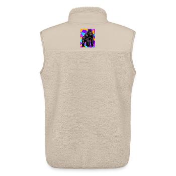 gorilla - Unisex Sherpa Gilet by Stanley/Stella - beige - Back - AI Model Male 178 light (178cm)