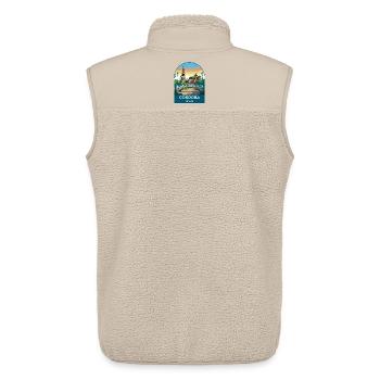 Cordoba Spain Vintage Travel Poster Art - Unisex Sherpa Gilet by Stanley/Stella - beige - Back - AI Model Male 178 light (178cm)