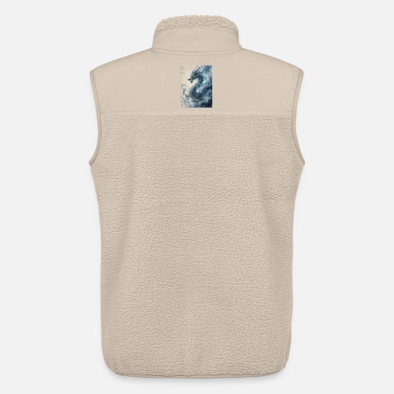 Die Sternennacht: Blauer Drache – Aether - Unisex Sherpaweste von Stanley/Stella - Beige