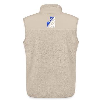 Basketball Master Shirt 2026, blue white - Unisex Sherpa Gilet by Stanley/Stella - beige - Back - AI Model Male 178 light (178cm)
