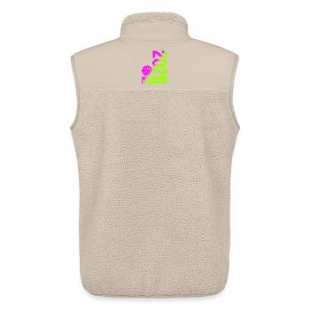 Basketball Champion Shirt 2026, lime Pink - Unisex Sherpa Gilet by Stanley/Stella - beige - Back - AI Model Male 178 light (178cm)