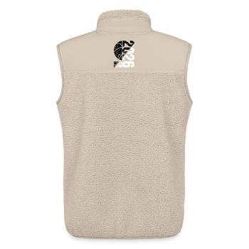 Basketball Master Shirt 2026, black and white - Unisex Sherpa Gilet by Stanley/Stella - beige - Back - AI Model Male 178 light (178cm)