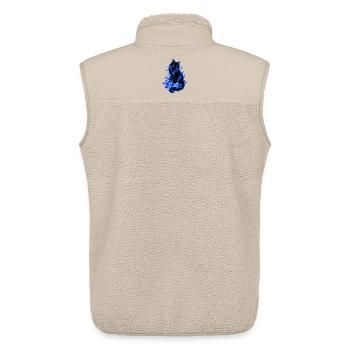 Galaxie Katze Kristallmond - Unisex Sherpaweste von Stanley/Stella - Beige - Hinten - AI Model Male 178 light (178cm)