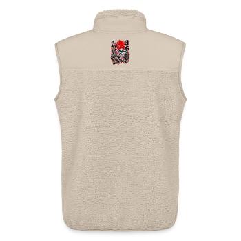 Japan Samurai Spirit – Mount Fuji Design - Unisex Sherpaweste von Stanley/Stella - Beige - Hinten - AI Model Male 178 light (178cm)