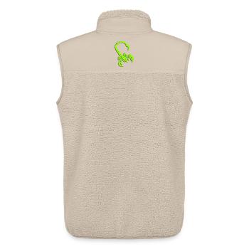 skorpion_01_3d - Unisex Sherpa Gilet by Stanley/Stella - beige - Back - AI Model Male 178 light (178cm)