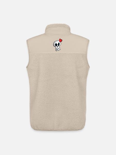 TETE DE MORT - Veste sans manches sherpa unisexe Stanley/Stella - beige