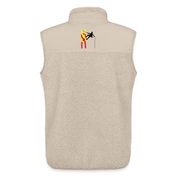 climbing - Unisex Sherpa Gilet by Stanley/Stella - beige - Back - AI Model Male 178 light (178cm)