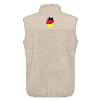 Germany - Unisex Sherpa Gilet by Stanley/Stella - beige - Back - AI Model Male 178 light (178cm)