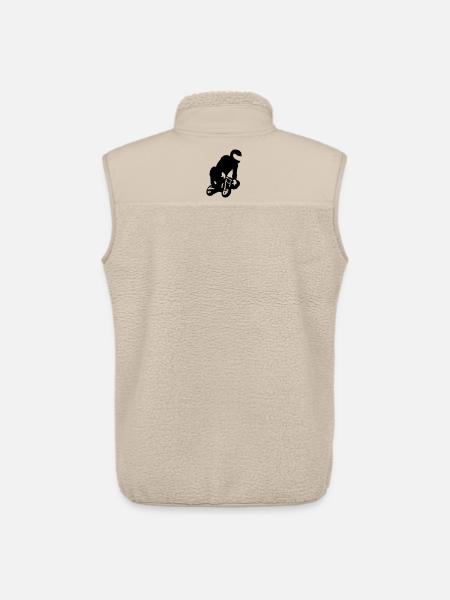 pocket bike - Unisex Sherpa Gilet by Stanley/Stella - beige