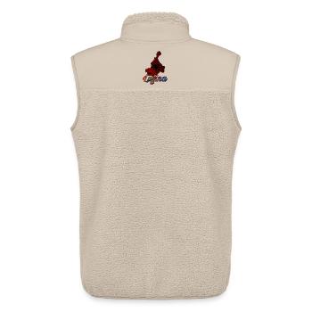 Lugina - Unisex Sherpaweste von Stanley/Stella - Beige - Hinten - AI Model Male 178 light (178cm)