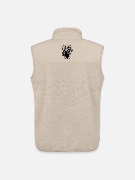Labrador Head - Unisex Sherpa Gilet by Stanley/Stella - beige