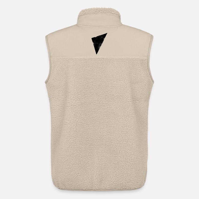 Triangle | Polygone | Triangle - Veste sans manches sherpa unisexe Stanley/Stella - beige