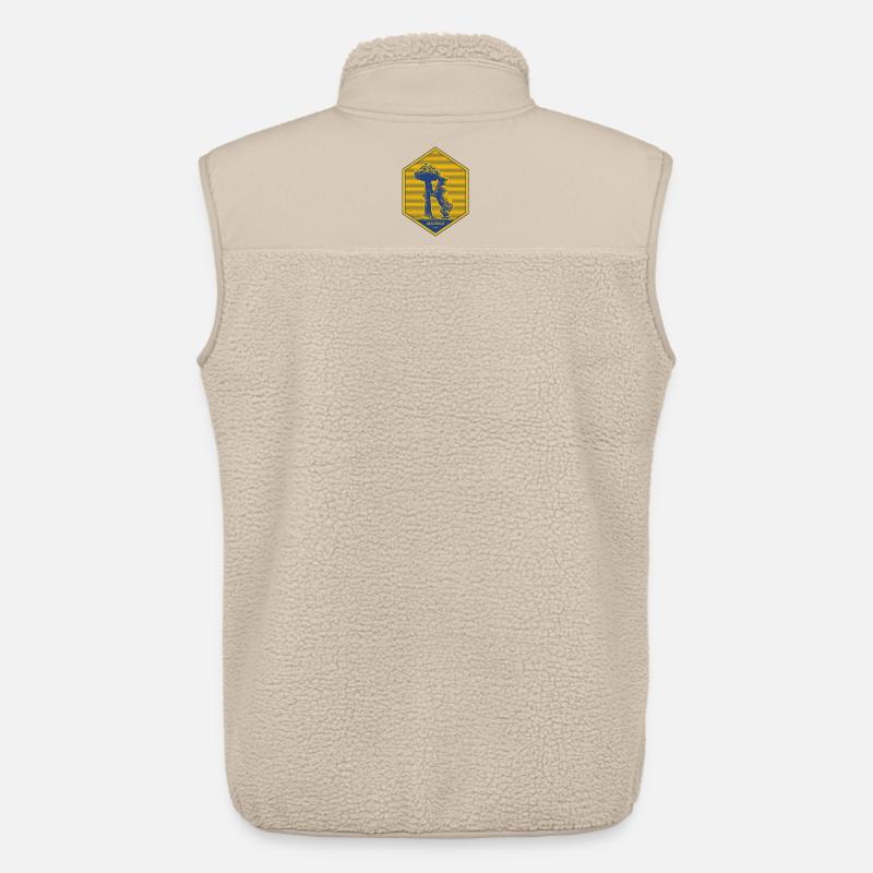 Madrid Emblem mit Bär und Baum - Unisex Sherpaweste von Stanley/Stella - Beige