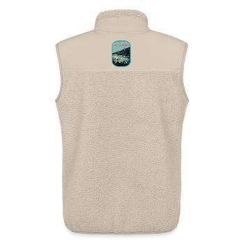 Heidelberg: Mesmerizing View of the Neckar - Unisex Sherpa Gilet by Stanley/Stella - beige - Back - AI Model Male 178 light (178cm)