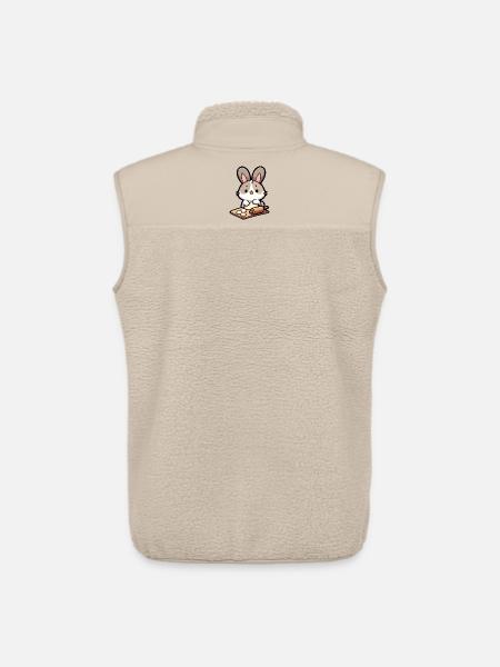 Bunny Baker: The Dough Delighter - Unisex Sherpa Gilet by Stanley/Stella - beige